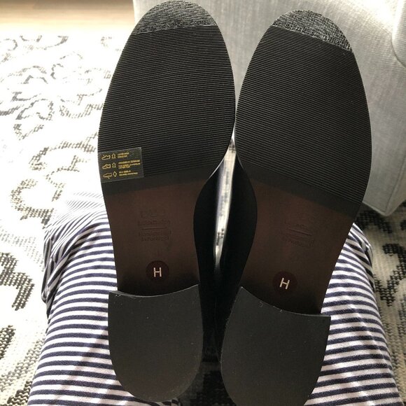 Duo Boots Classic Over The Knee Leather Boots with Back Zipper Black Size 40 - Picture 8 of 8